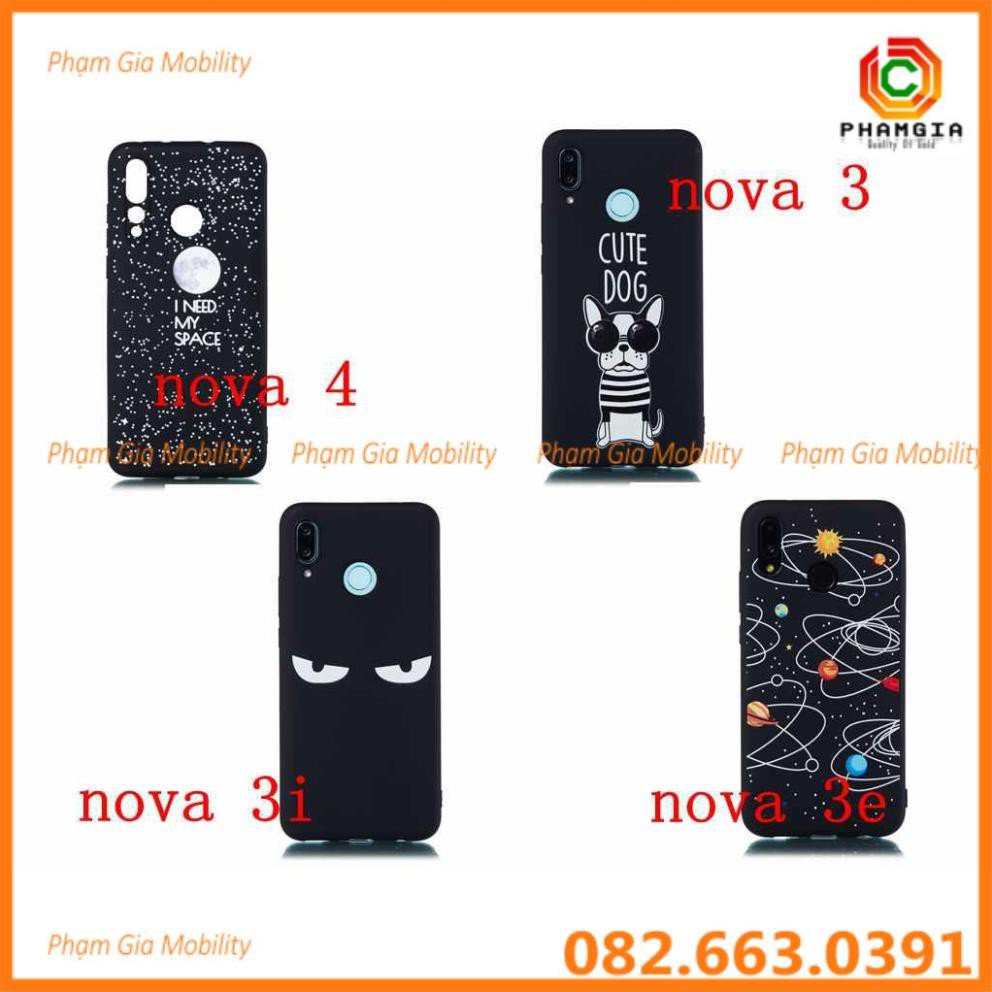 Ốp lưng dẻo hình Huawei Nova 4 3i 3e 3 đẹp, sắc nét