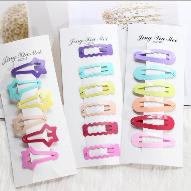 Sét 6 kẹp tóc lưỡi mèo dễ thương (Chọn kiểu) KAH88