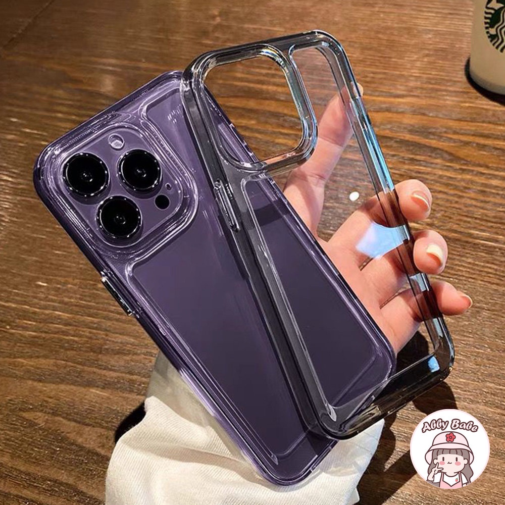 Ốp Điện Thoại Acrylic Trong Suốt Chống Sốc Họa Tiết Hoa Oải Hương Cho Iphone 14 Pro Max 11 7Plus 13 12 11 Pro Max X XS 12 13 XR