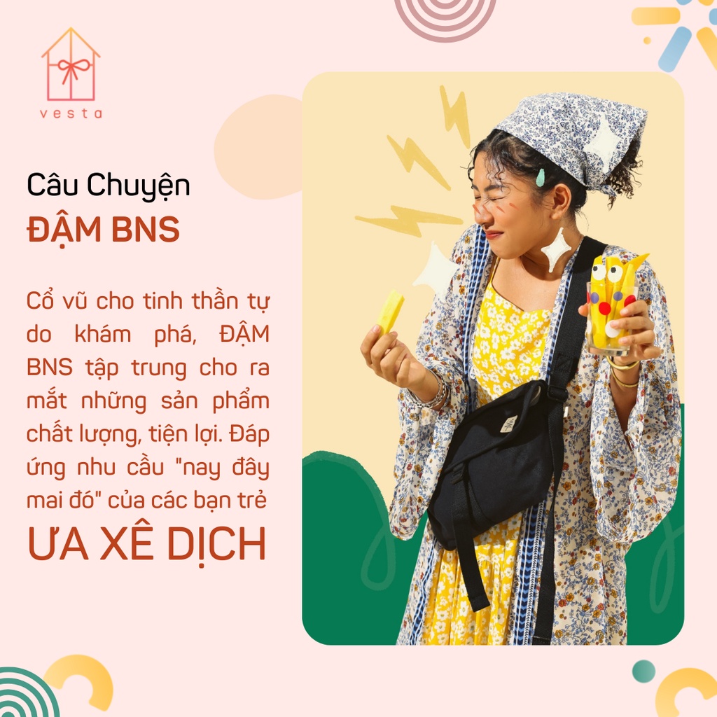 Túi đeo chéo nam nữ ĐẬM BNS CHÚT LIGHT 2021 thích hợp đi chơi, đi dạo, chụp ảnh