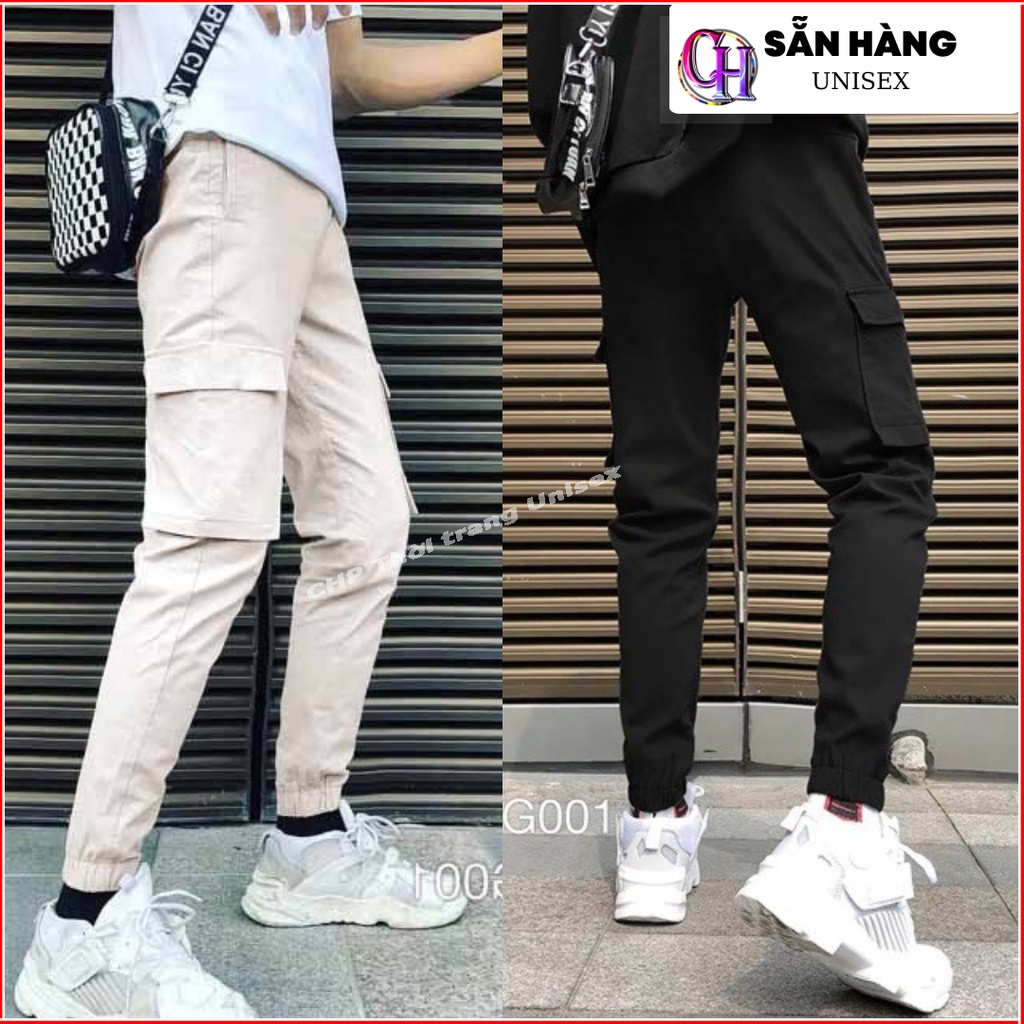 Quần jogger kaki túi hộp dán gấu siêu hot mẫu mới CHP