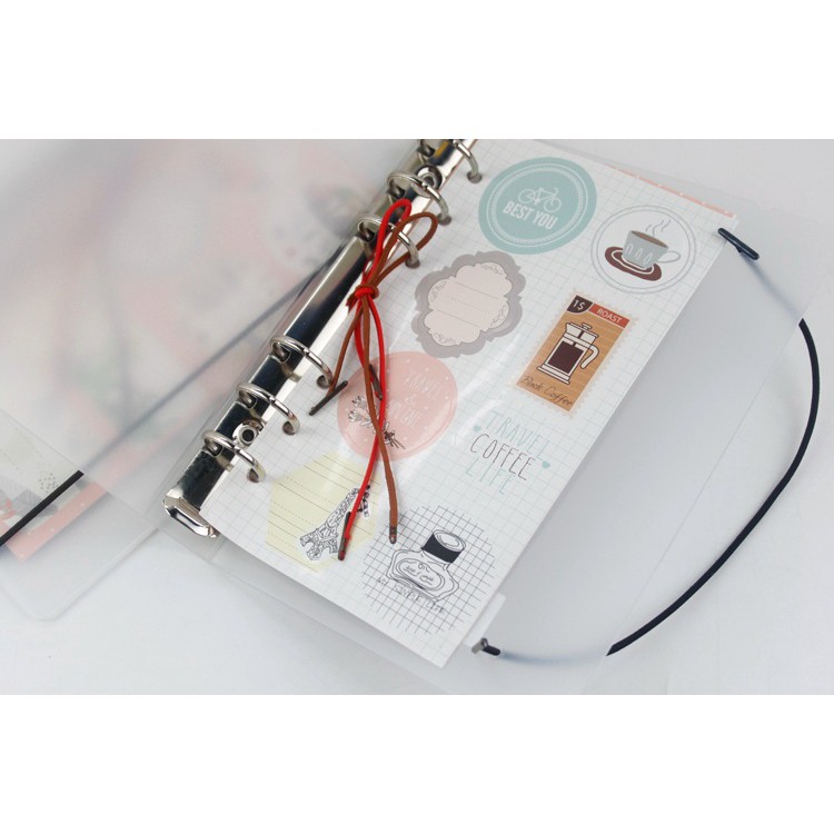 Bìa số A5 planner pp kim tuyến PKS4 refill sổ còng lò xo bullet journal tiện dụng DIY dễ thương