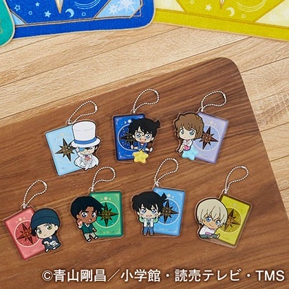 Móc khóa Conan, Shinichi, Haibara, Kid, Amuro, Akai, Hattori bộ Romantic Star