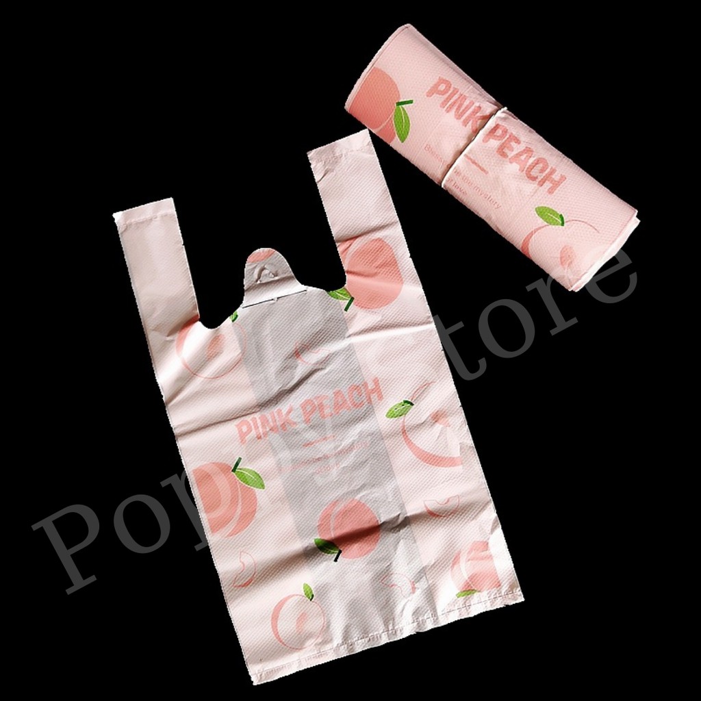 TÚI NILONG, ĐỰNG BÁNH - XỐP MÀU HỒNG ĐÀO PASTEL XINH XINH (10 túi)  - POPPY STORE