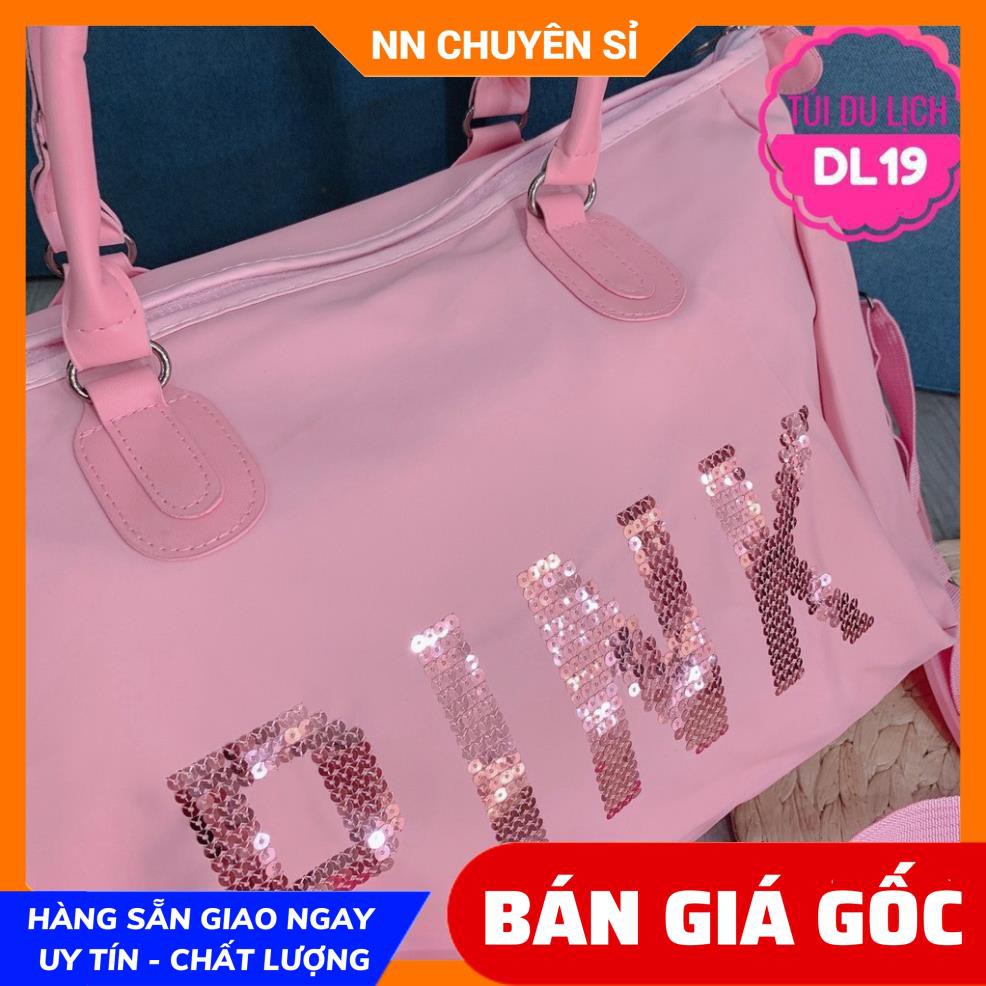 TÚI DU LỊCH PINK KIM SA BLING BLING SIÊU SANG DL19 ❤100% ẢNH THẬT❤HÀNG QC