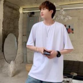 Áo thun trơn cotton, áo dáng rộng unisex (l) 8 | BigBuy360 - bigbuy360.vn