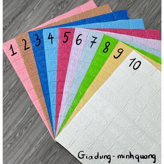 Xốp dán tường giả gạch 3D - Loại 70x77cm- Dày 3mm