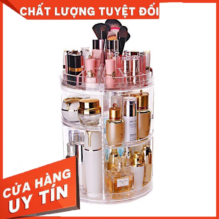 Kệ mỹ phẩm xoay 360 Nguyên liệu làm mỹ phẩm Nguyên liệu làm son handmde &lt;3 Panda Store