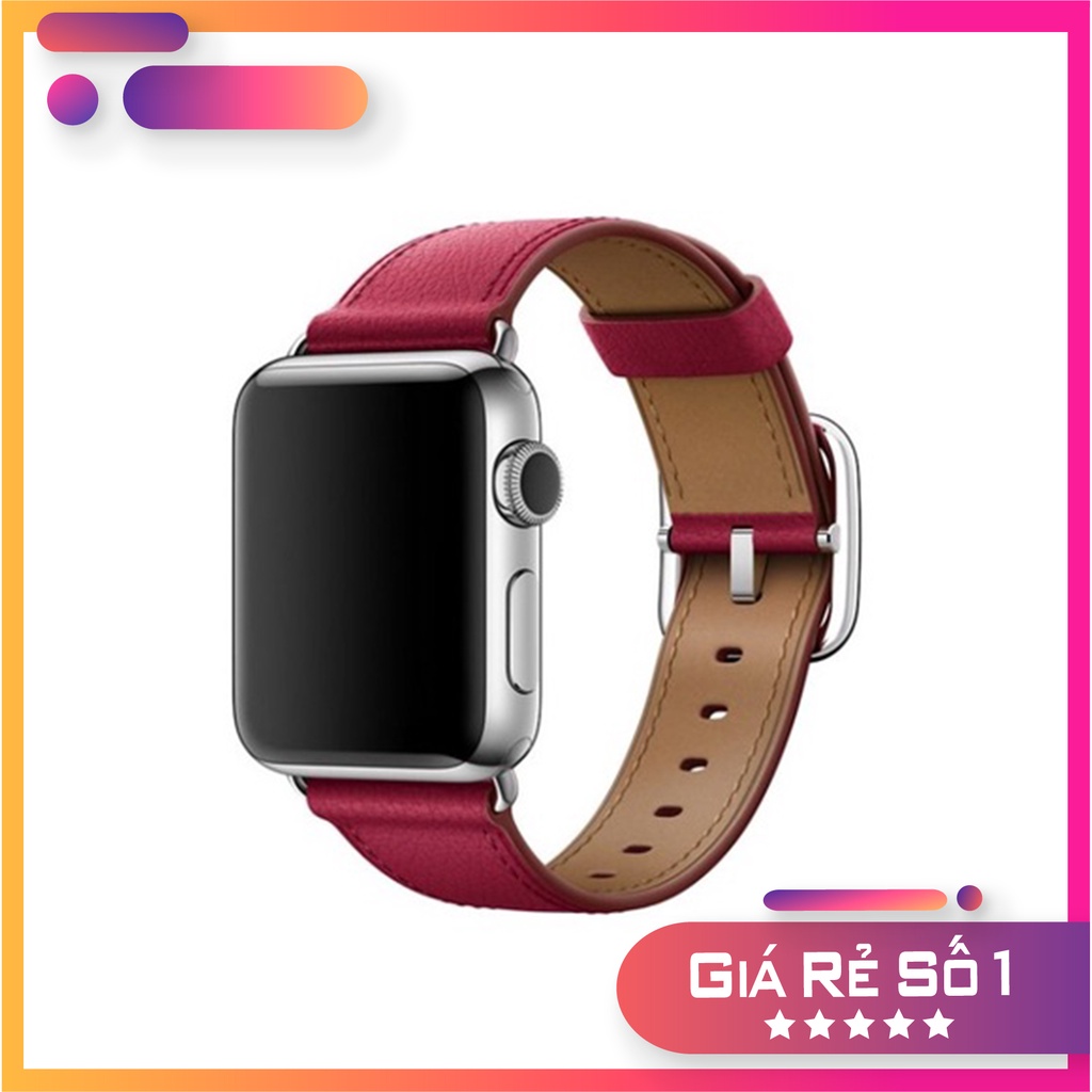 [Chính Hãng]  Dây Đeo Classic Buckle Dành Cho Apple Watch 42/44mm, Dây da bò Classic Buckle Taupe/Berry