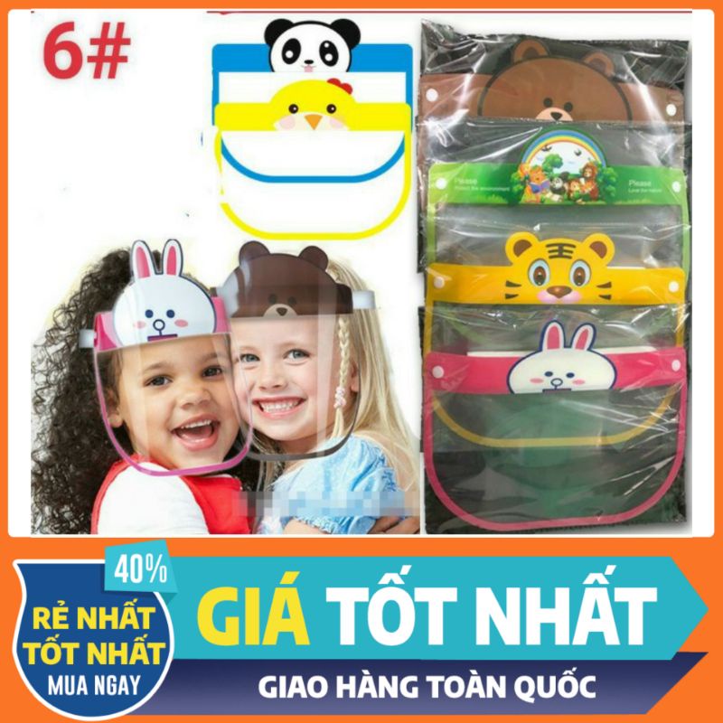 Tấm che mặt cho bé Baby Face Shield , Kính Bảo Hộ Chống Giọt Bắn Phòng Dịch Cỡ Trẻ Em Trai Gái TE10 [CEC Store]