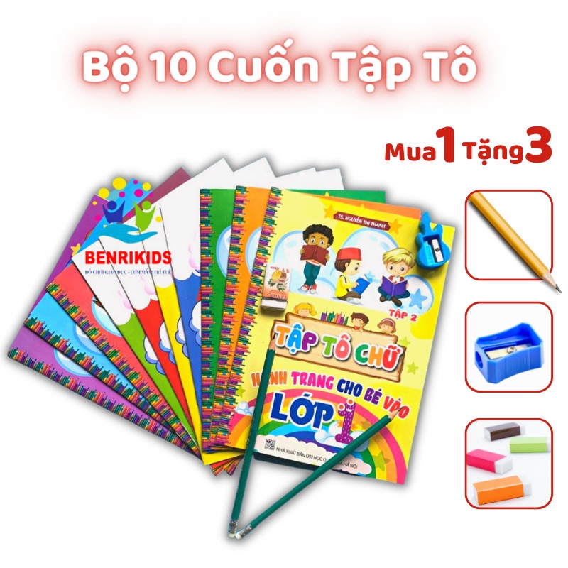 Học Liệu Nét Vẽ Cơ Bản, Bộ Tập Tô Cơ Bản Cho Bé 3 - 6 Tuổi Tập Cầm Bút Làm Quen Với Nét Chữ
