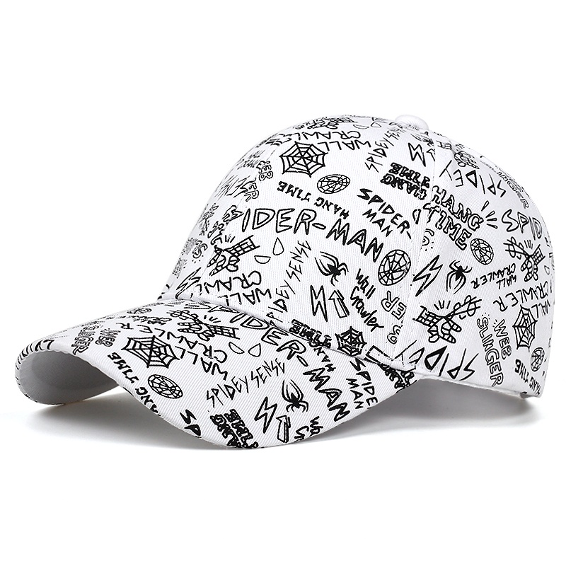 Mũ Lưỡi Trai Cotton In Chữ Phong Cách Hip Hop Thời Trang
