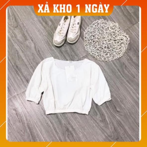 [Mã WARN20 giảm 20k đơn 150k] [HOT TREND] Croptop Tay Phồng, Cổ Vuông N&T | BigBuy360 - bigbuy360.vn