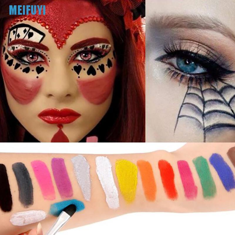 [Hàng mới về] Bảng sơn dầu 15 màu MEIFUYI trang điểm nghệ thuật cơ thể cho tiệc Halloween