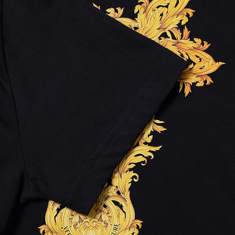Áo Thun Cotton Nam In Logo Versace