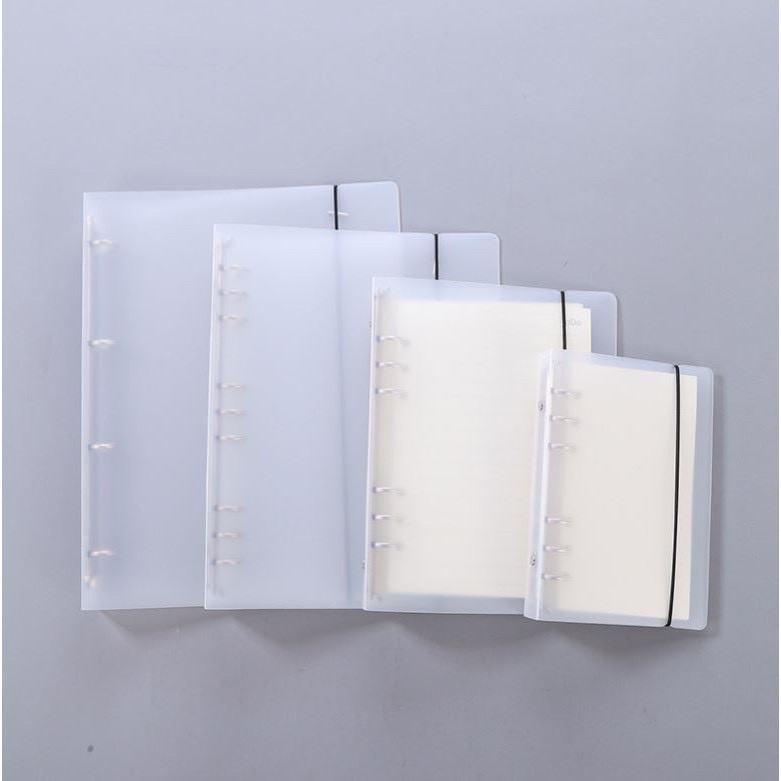 Binder Bìa Còng Lò Xo Nhựa Cứng Mờ A5 - Bìa Lo Xo Refill Giấy