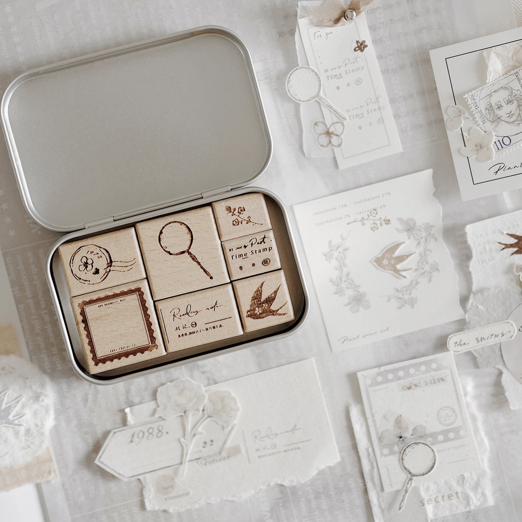 meo.hime 𓃠 Con dấu gỗ vintage hãng Freckles tea (Vol2)