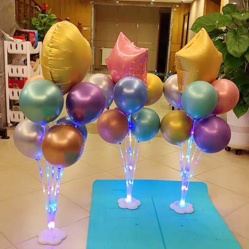 1 Set Bong Bóng Kèm Giá Đỡ Dùng Trang Trí Tiệc Sinh Nhật