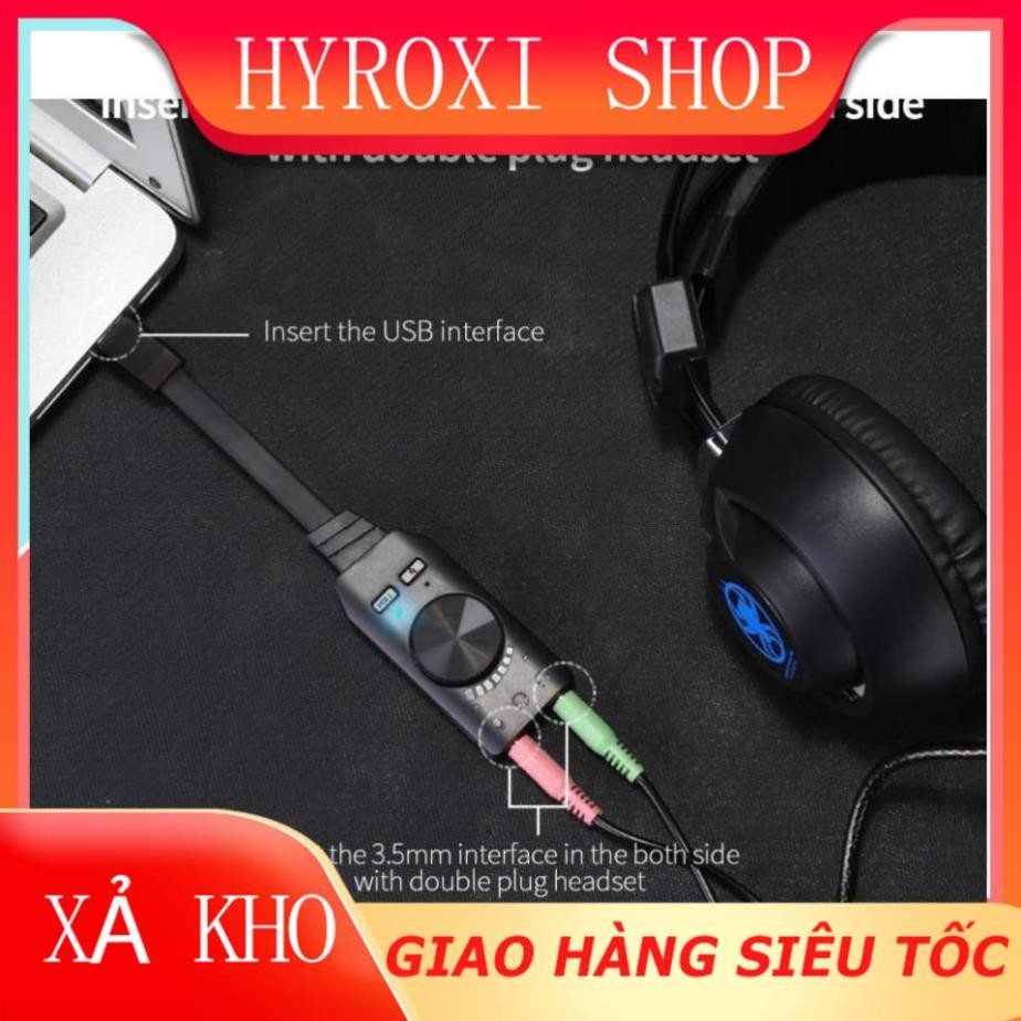 Sound card âm thanh 7.1 cho máy tính PC chuyên game Plextone GS3 HYROXISHOP