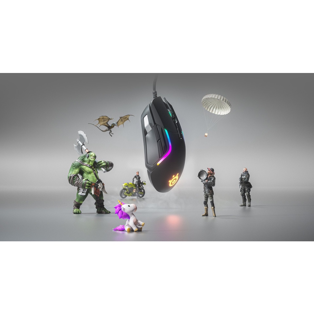 Chuột Steelseries Rival 5 RGB kết nối dây chuyên dụng game FPS/MOBA game | Tặng Kê Tay Công Thái Học