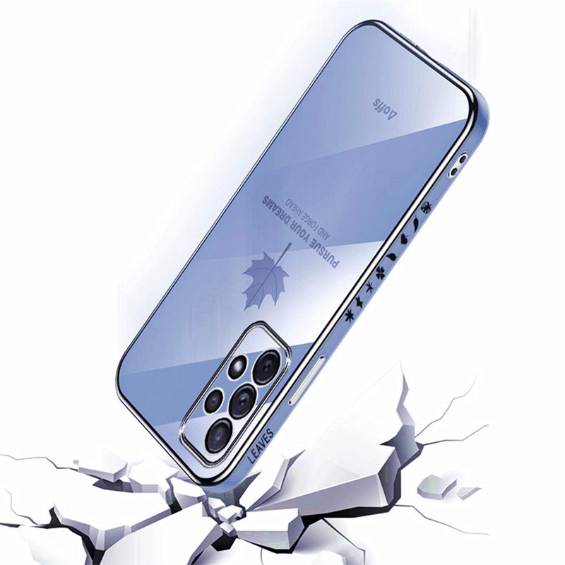 Ốp lưng điện thoại mạ sang trọng tương thích với Samsung A52 A12/ A32 4G/ A72 5G/ A11/ A21S/ A31/ A51/ A71/ A20/ A20S/ A30/ A30S/ A50/ A50S Vỏ silicon mềm TPU có dây buộc case