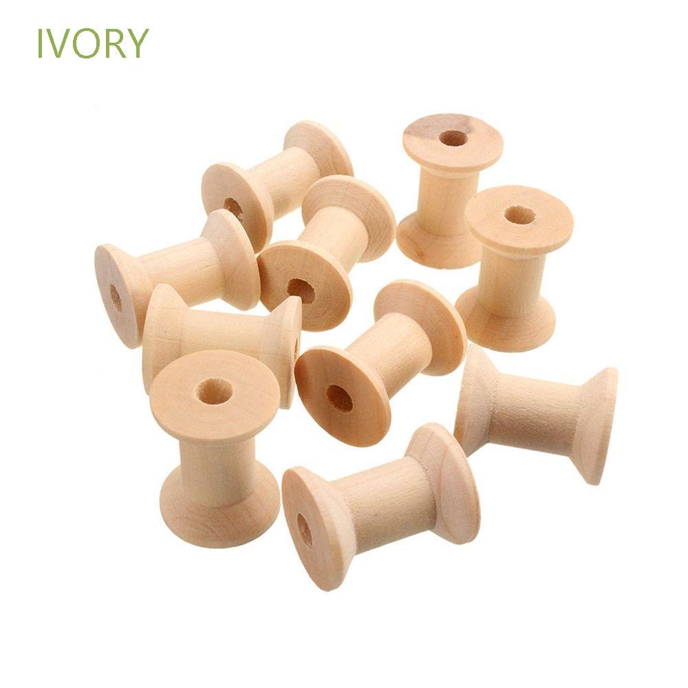 Cuộn chỉ may vá lõi gỗ tự nhiên nhiều màu sắc