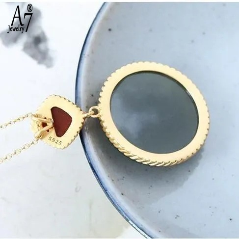 Vòng cổ Mạ Vàng 18K Mặt Tròn Đơn Giản Cá Tính