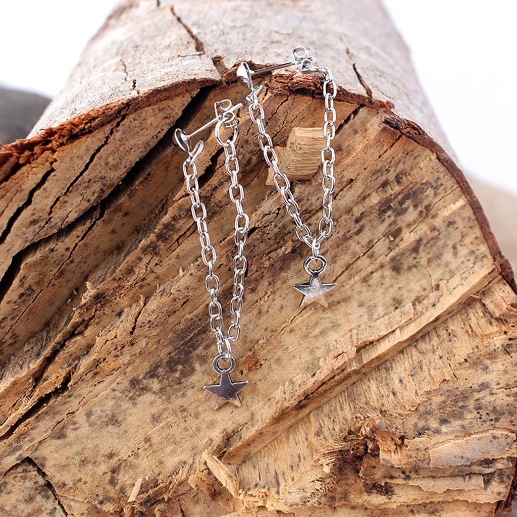 Đôi bông tai họa tiết ngôi sao xinh xắn cho nữ