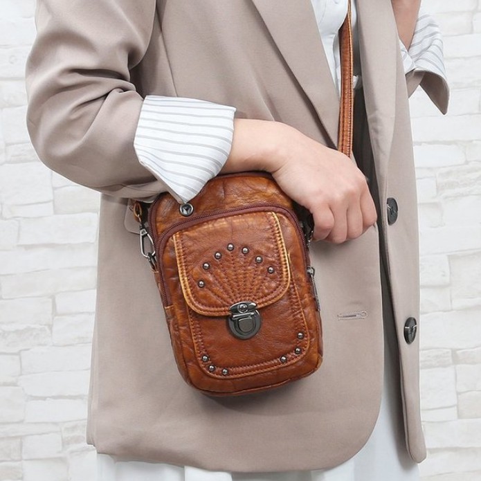 [ MỚI] Túi điện thoại da mềm cao cấp, thiết kế nhỏ gọn và tiện dụng