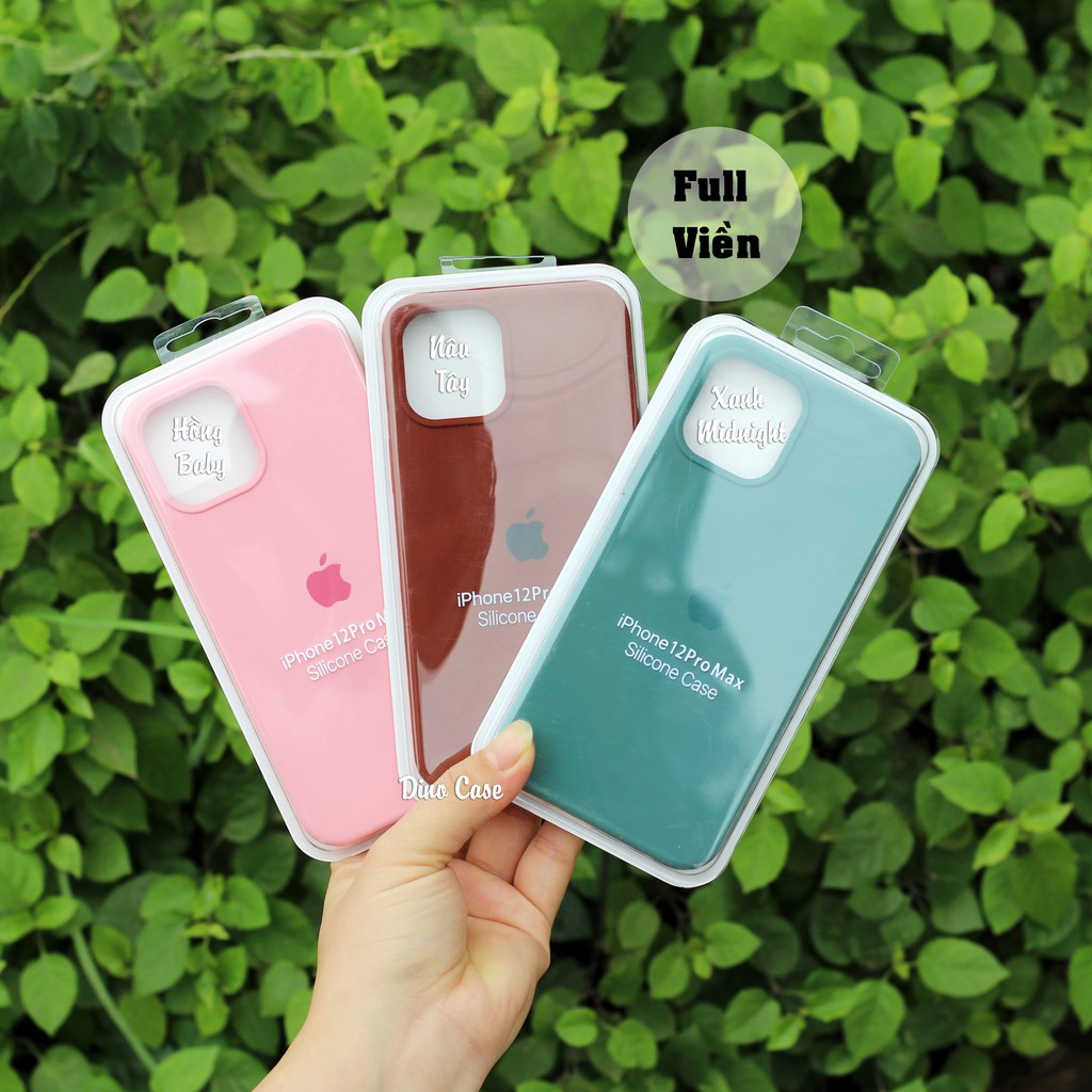 Ốp lưng iphone FULL VIỀN Chống bẩn 20 màu silicon case cho 12 / 12Pro / 12 Promax - Dino Case | WebRaoVat - webraovat.net.vn