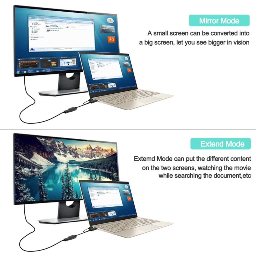 Dây Cáp Chuyển Đổi 4K USB HDMI Đực Sang DP Cái