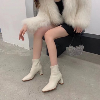 Bốt da mềm khoá sau - Bunny Shoes (K280)