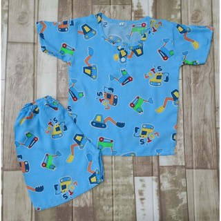 Combo 10 đồ bộ tole(lanh) bé trai size 1(4-6 kí)