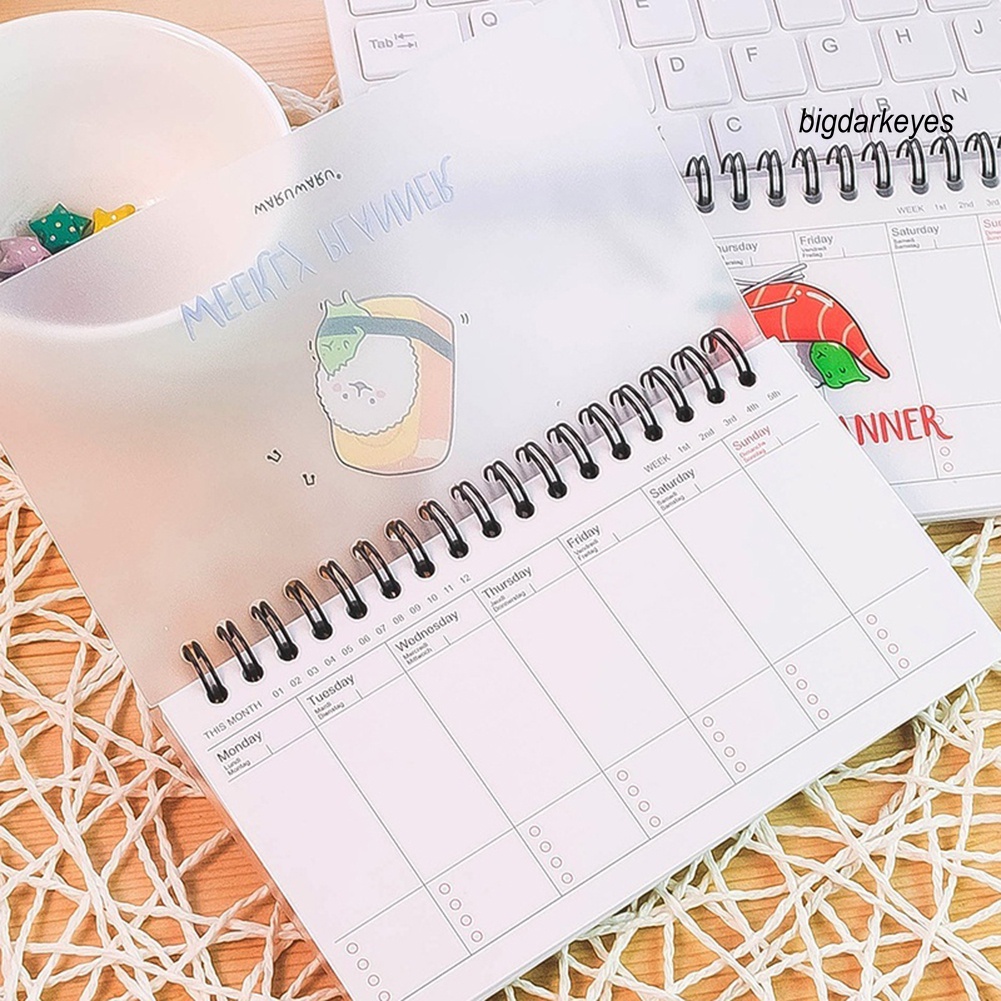 Nyt- Sổ Ghi Chép Kế Hoạch Hàng Ngày Dạng Xoắn Ốc Dễ Thương Sắp Xếp Hàng Ngày