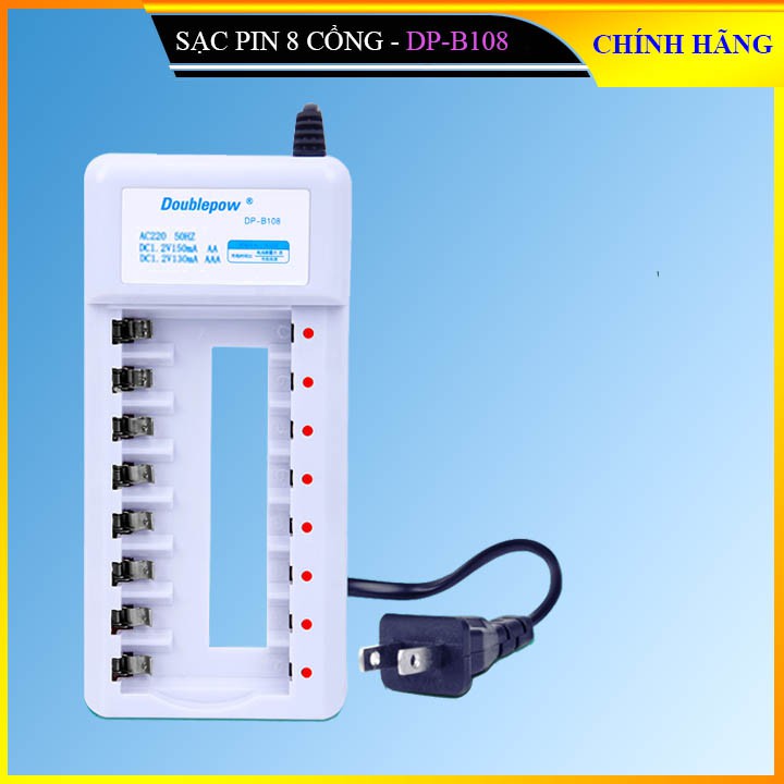 Sạc pin AA, AAA 8 cổng Double Pow DP - B108