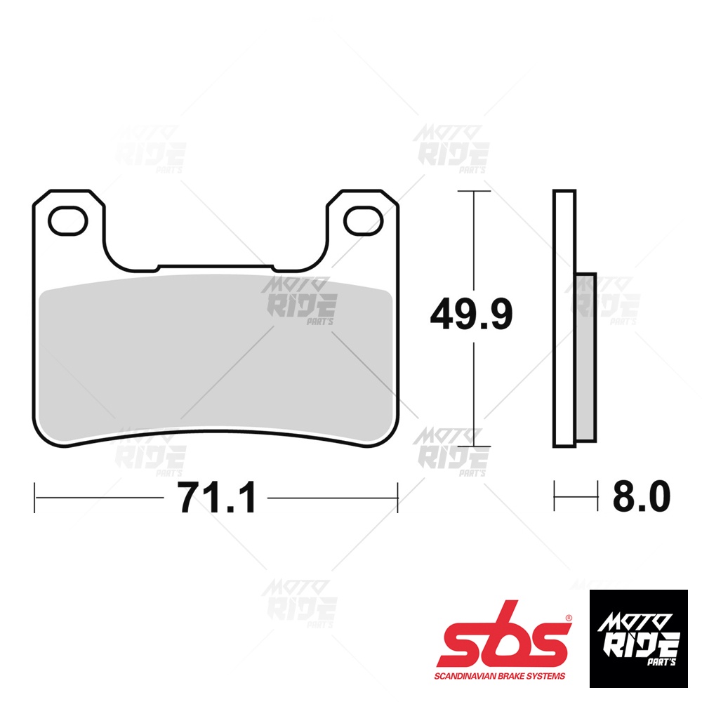 SBS 806HS BỐ THẮNG PHANH STREET SINTER