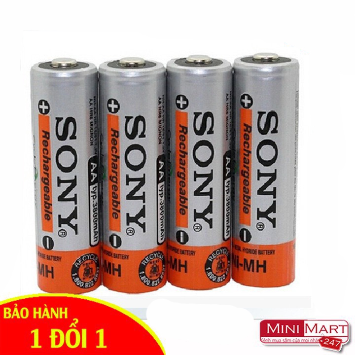  Pin Sạc AA/ AAA Sony Dung Lượng 4600 mAh Vỉ 2 Viên
