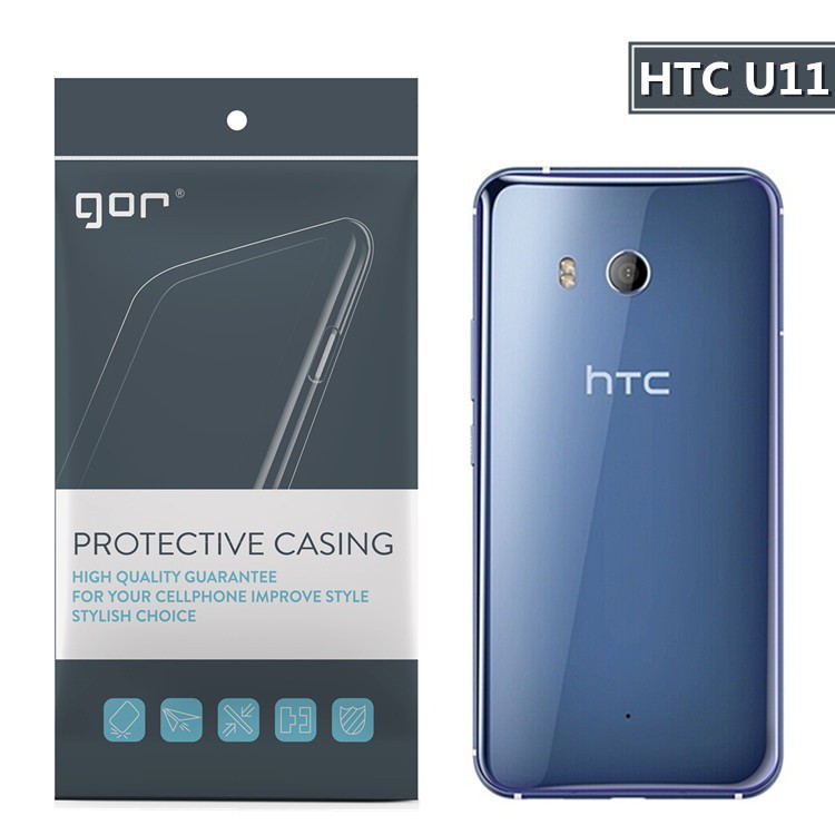 ỐP LƯNG TRONG SUỐT GOR HTC U11 - Hàng chuẩn