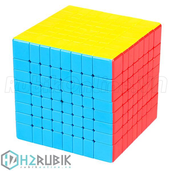 Rubik 8x8 Stickerless nhựa màu Meilong giá rẻ bền bỉ