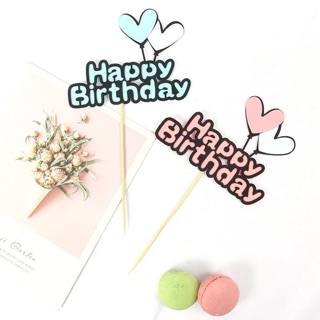Topper trang trí HB cặp tim