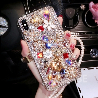 Ốp Lưng Hình Gấu Đính Đá Lấp Lánh Cho Samsung Note8 Note9 Note10 Note10 Plus Note20 Note20 Plus J7 Pro J5 Pro J3 Pro J6 Plus J4 Plus J7 Prime J5 Prime J2 Prime J8 2018 J6 2018 J4 2018 J2 Pro 2018 J7 2017 J5 2017