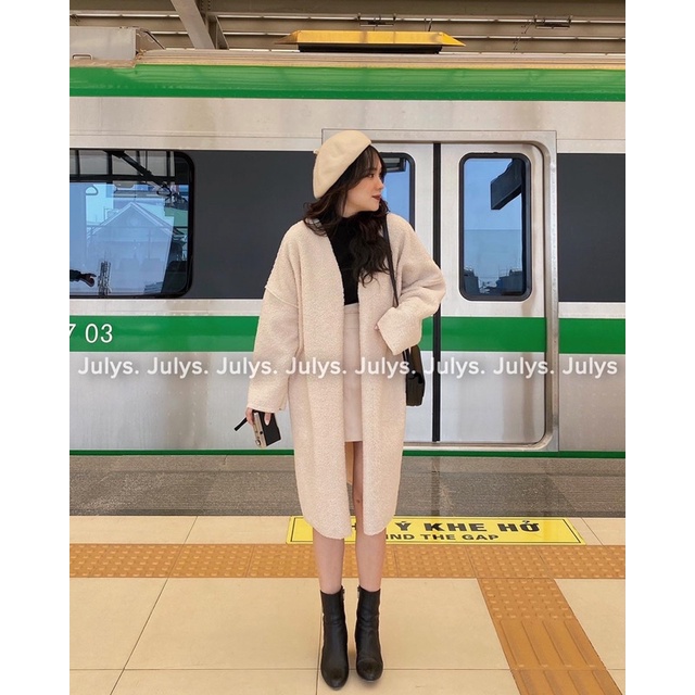 Áo cardigan lông cừu dáng dài (ảnh thật shop chụp kèm video)