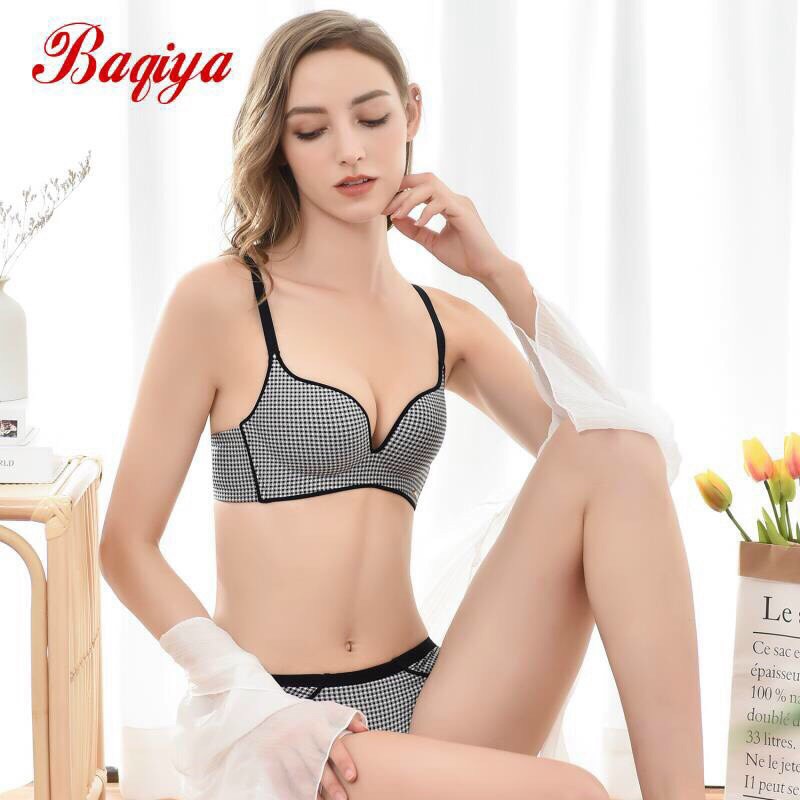 Áo Lót Su Thông Hơi Không Gọng Nâng Ngực Kẻ Ca Rô K68