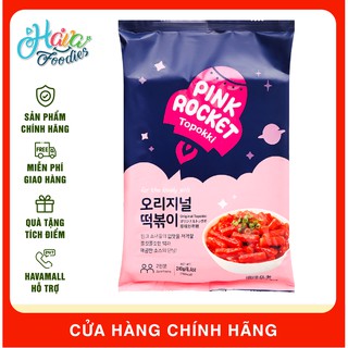 [DATE MỚI NHẤT] Bánh Gạo Topokki Pink Rocket Truyền Thống Gói 240gr