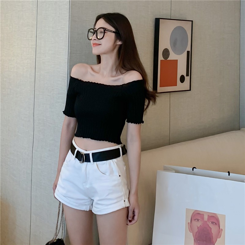 Áo Dệt Kim Ngắn Tay Thời Trang Mùa Hè Cho Nữ