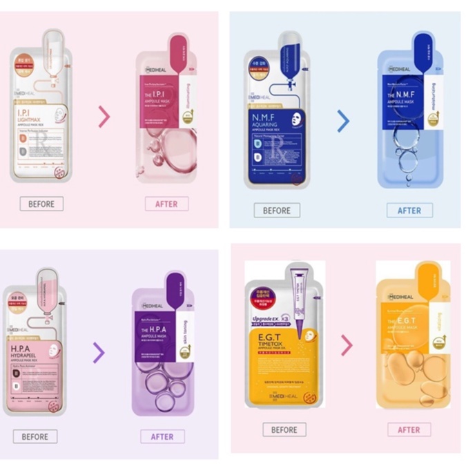 Set 10 Tấm Mặt Nạ Ampoule Mới 2022