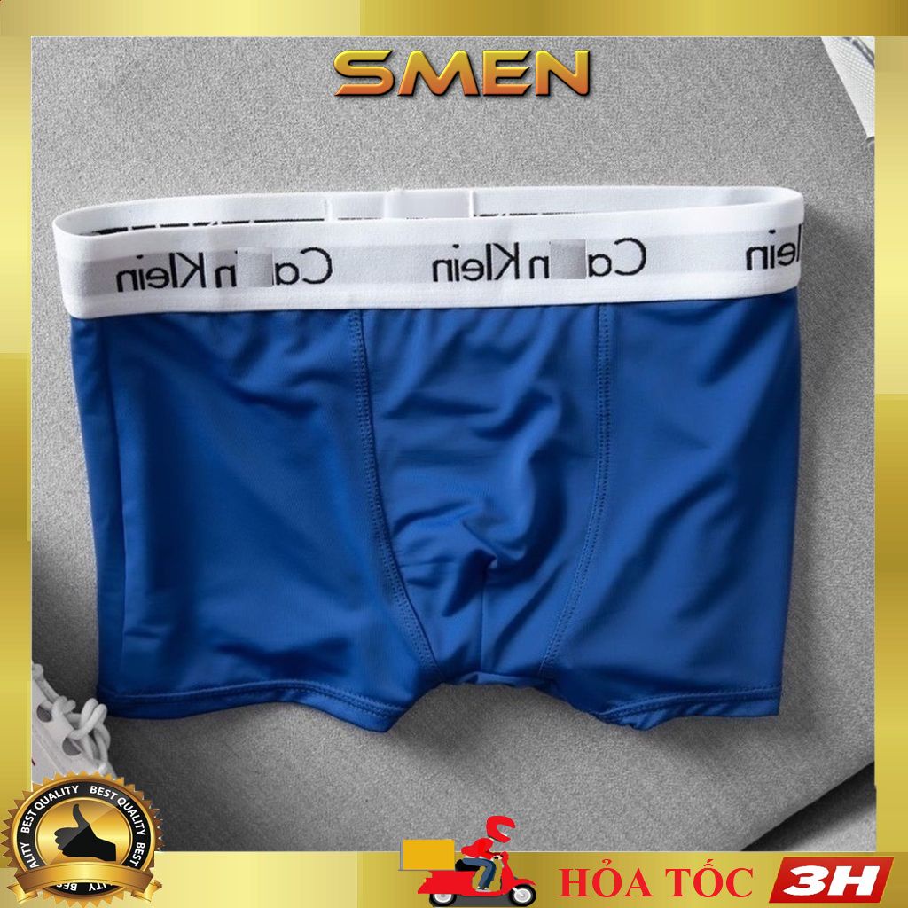 Quần lót nam boxer thun lạnh, quần sịp nam thun lạnh co giãn, thông thoáng, hút mồ hôi không tạo mùi hôi SD01 SMEN