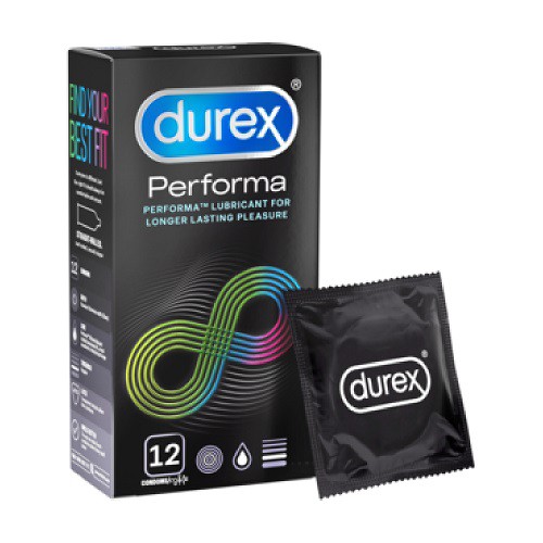 Bao Cao Su Durex Perfoma hộp 12 chiếc kéo dài thời gian tuyệt đỉnh