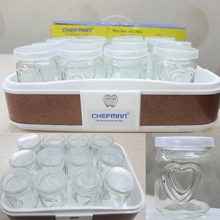 Máy làm sữa chua Chefman 12 cốc thủy tinh