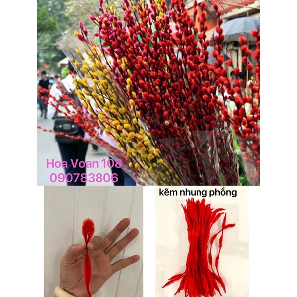 Nụ tầm xuân/kẽm nhung phồng-1 bó 100 sợi